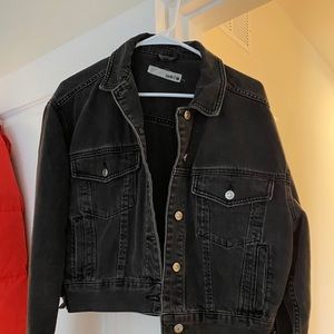Topshop Black Denim Jacket